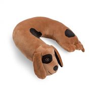 World's Best Critter Piller Kids Travel Buddy and Comfort Pillow, Brown Dog