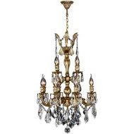 Worldwide Lighting Versailles Collection 12 Light French Gold Finish and Clear Crystal Chandelier 21 D x 32 H Two 2 Tier Medium