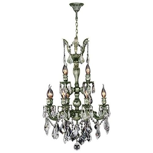  Worldwide Lighting Versailles Collection 12 Light Antique Bronze Finish and Clear Crystal Chandelier 21 D x 32 H Two 2 Tier Medium