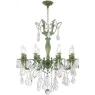 Worldwide Lighting Versailles Collection 8 Light Antique Bronze Finish and Clear Crystal Chandelier 23 D x 26 H Large