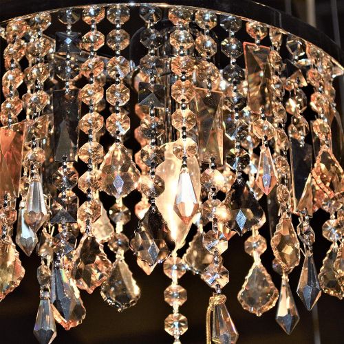  Worldwide Lighting Fiona Collection 1 Light Chrome Finish Multi-colored Crystal Pendant 10 L x 4 W x 11 H Mini