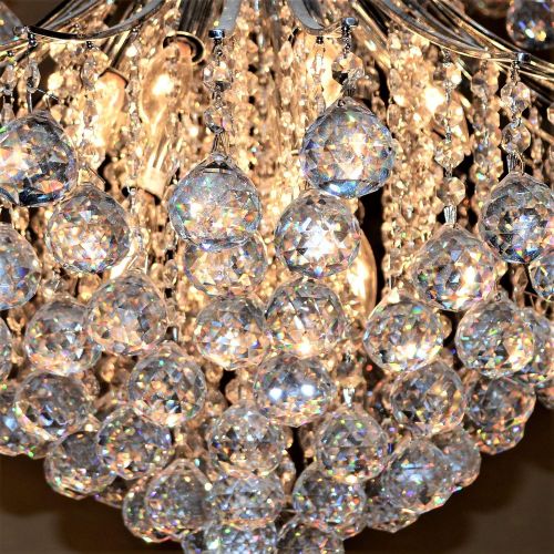  Worldwide Lighting Empire Collection 11 Light Chrome Finish Crystal Chandelier 22 D x 26 H Round Medium