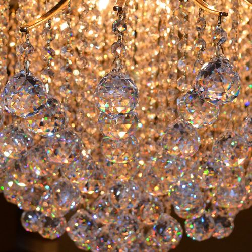  Worldwide Lighting Empire Collection 20 Light Gold Finish Crystal Chandelier 44 D x 72 H Extra Large