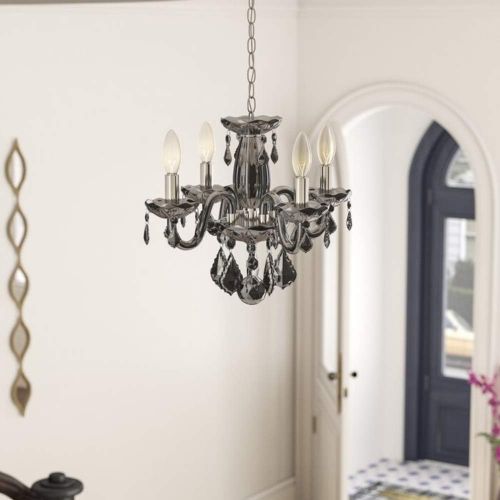  Worldwide Lighting W83100C16-CL Clarion 4 Light Mini Crystal, 16 D x 12 H, Chrome Finish and Clear Crystal Chandelier