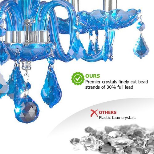  Worldwide Lighting W83100C16-CL Clarion 4 Light Mini Crystal, 16 D x 12 H, Chrome Finish and Clear Crystal Chandelier