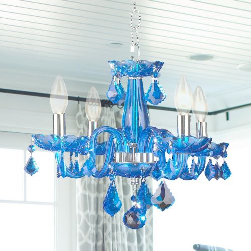  Worldwide Lighting W83100C16-CL Clarion 4 Light Mini Crystal, 16 D x 12 H, Chrome Finish and Clear Crystal Chandelier