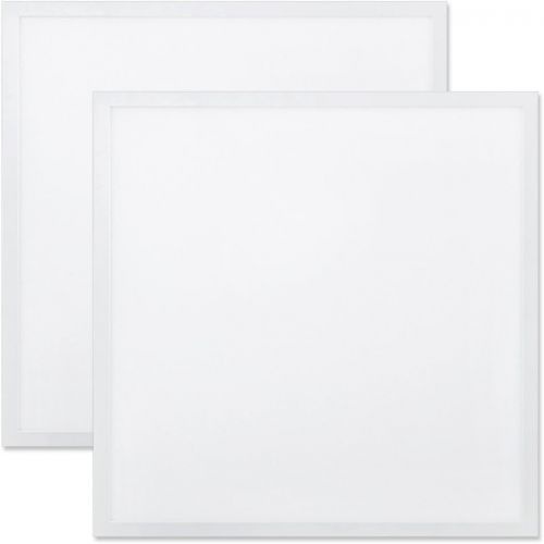  Worldwide Lighting FPL22-3500-32W-2PC 2x2 FT LED Flat Panel Light, 32W 3500K Edge-Lit Troffer Light Fixture, 0-10V Dimmable, 4160 Lumens, 2 Pack