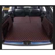 Worth-Mats 3D Full Coverage Waterproof Car Trunk Mat For Jeep Wrangler 2008-2014 4 door (with Subwoofer on right trunk)-Coffee