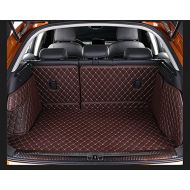 Worth-Mats 3D Full Coverage Waterproof Car Trunk Mat for Audi Q5 2010-2017(Second Row Seats is Been Separated into 2 Parts)-Coffee