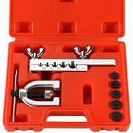 Wostore Auto Double Flaring Tool Kit Copper Aluminum Soft Steel Brake Line and Brass Tubing Tools 45 Degree Flares