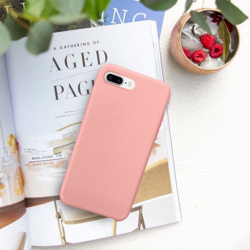  Wouier Liquid Silicone Slim Gel Rubber Candy Colors Back Cover Case for Apple iPhone 7 Plus