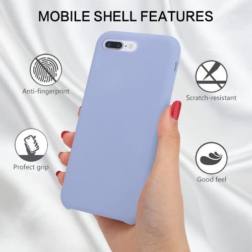  Wouier Liquid Silicone Slim Gel Rubber Candy Colors Back Cover Case for Apple iPhone 7 Plus