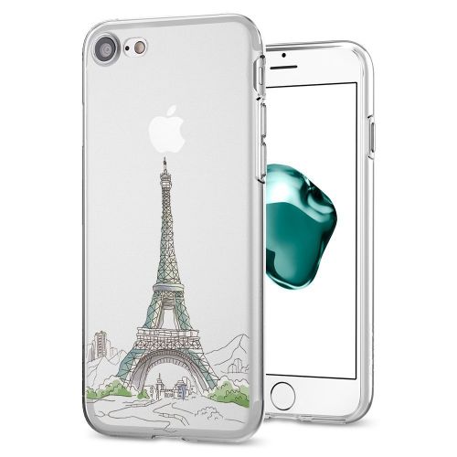  Wouier TPU Soft Silicone Rubber Transparent Clear Back Cover Case for Apple iPhone 7 Plus (iPhone 7 Plus 5.5inch, Color1)