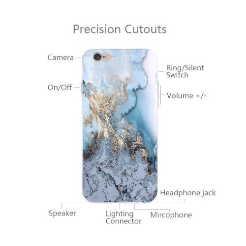  Wouier Case Compatible with iphone 6 6s/6plus 6splus TPU Soft Silicone Transparent Clear Back Cover