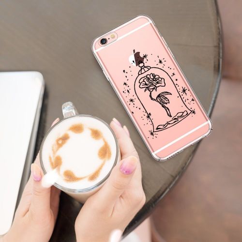  Wouier Case Compatible with iphone 6 6s/6plus 6splus TPU Soft Silicone Transparent Clear Back Cover