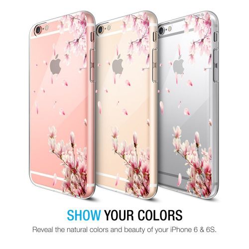  Wouier Case Compatible with iphone 6 6s/6plus 6splus TPU Soft Silicone Transparent Clear Back Cover