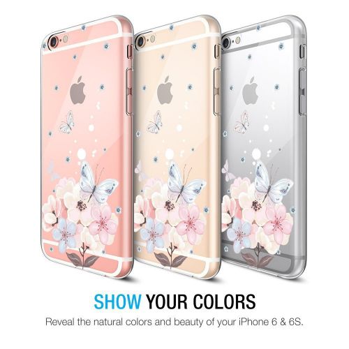  Wouier Case Compatible with iphone 6 6s/6plus 6splus TPU Soft Silicone Transparent Clear Back Cover