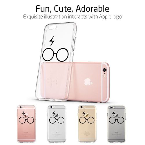  Wouier Case Compatible with iphone 6 6s/6plus 6splus TPU Soft Silicone Transparent Clear Back Cover