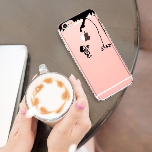  Wouier Case Compatible with iphone 6 6s/6plus 6splus TPU Soft Silicone Transparent Clear Back Cover