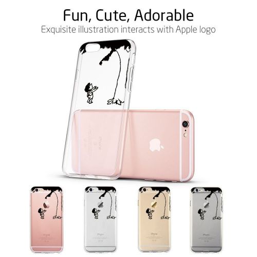  Wouier Case Compatible with iphone 6 6s/6plus 6splus TPU Soft Silicone Transparent Clear Back Cover