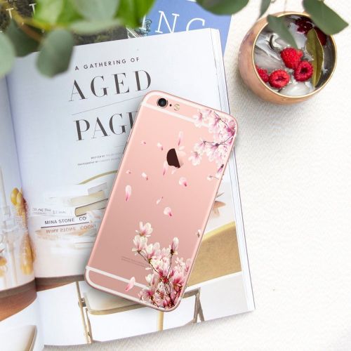  Wouier Case Compatible with iphone 6 6s/6plus 6splus TPU Soft Silicone Transparent Clear Back Cover