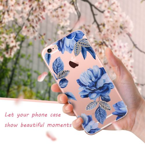  Wouier Case Compatible with iphone 6 6s/6plus 6splus TPU Soft Silicone Transparent Clear Back Cover