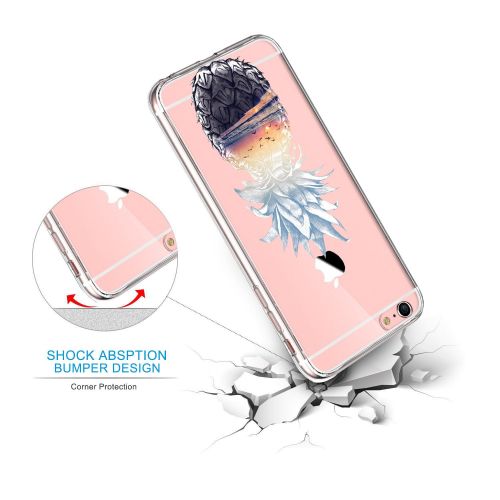  Wouier Case Compatible with iphone 6 6s/6plus 6splus TPU Soft Silicone Transparent Clear Back Cover