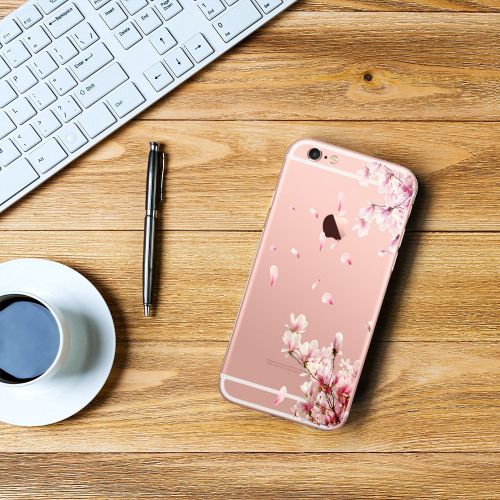  Wouier Case Compatible with iphone 6 6s/6plus 6splus TPU Soft Silicone Transparent Clear Back Cover