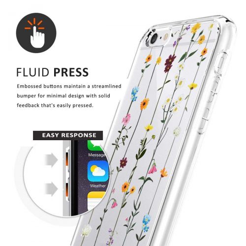  Case for iPhone 6 6S,Wouier Thin Case Cover TPU Rubber Gel 4.7, Transparent Clear Back Case, Soft Silicone-Panda pattern