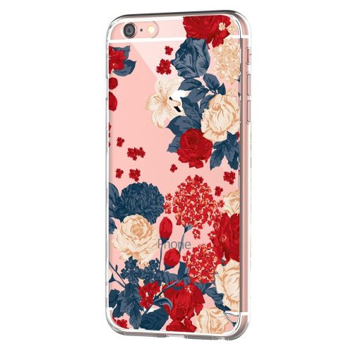  Case for iPhone 6 6S,Wouier Thin Case Cover TPU Rubber Gel 4.7, Transparent Clear Back Case, Soft Silicone-Panda pattern