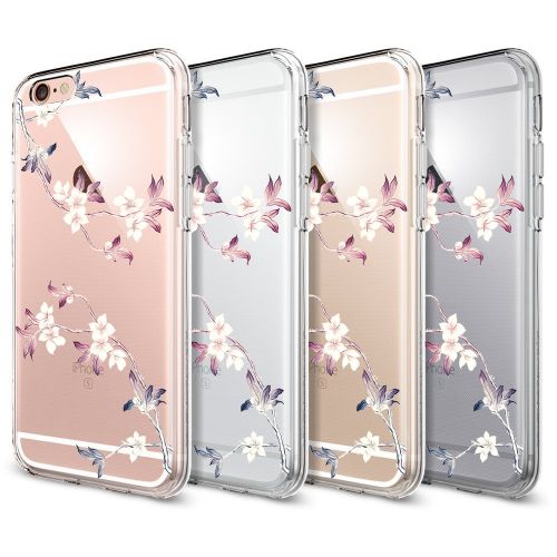  Case for iPhone 6 6S,Wouier Thin Case Cover TPU Rubber Gel 4.7, Transparent Clear Back Case, Soft Silicone-Panda pattern