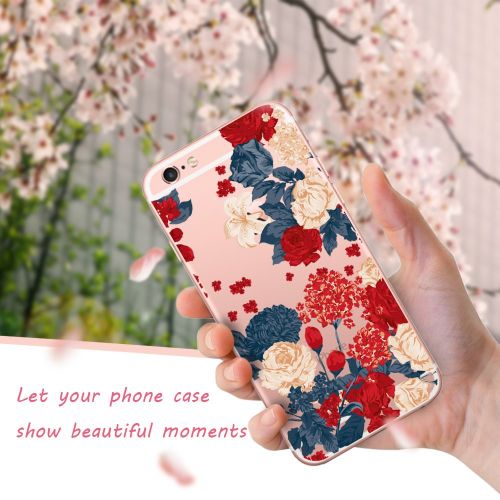  Case for iPhone 6 6S,Wouier Thin Case Cover TPU Rubber Gel 4.7, Transparent Clear Back Case, Soft Silicone-Panda pattern