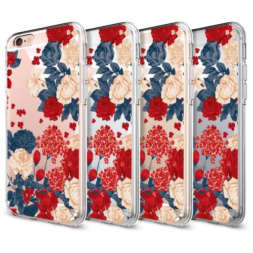  Case for iPhone 6 6S,Wouier Thin Case Cover TPU Rubber Gel 4.7, Transparent Clear Back Case, Soft Silicone-Panda pattern