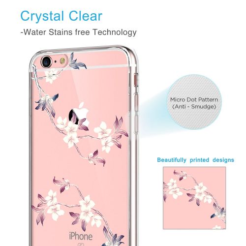  Case for iPhone 6 6S,Wouier Thin Case Cover TPU Rubber Gel 4.7, Transparent Clear Back Case, Soft Silicone-Panda pattern