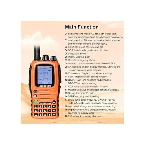  Wouxun KG-UV9D Mate 7 Band Air Band 10W Powerfrul 3200mAh Two Way Radio