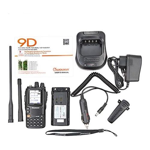  Wouxun WouXun KG-UV9D Multi-Band Multi-functional DTMF Two-way Radio, Dual-Band Walkie Talkie, 7 bands included Air Band, 136-174MHz400-512MHz, with 2 antennas + car charger + 2000mAh ba