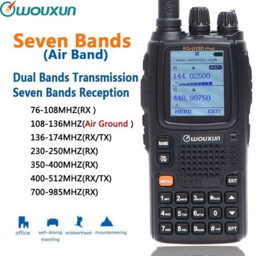  Wouxun KG-UV9D Plus Multi-Band Multi-Functional Cross Band Repeater Dual Bands Transmission Seven Bands Reception Including FM Radio and Air Band