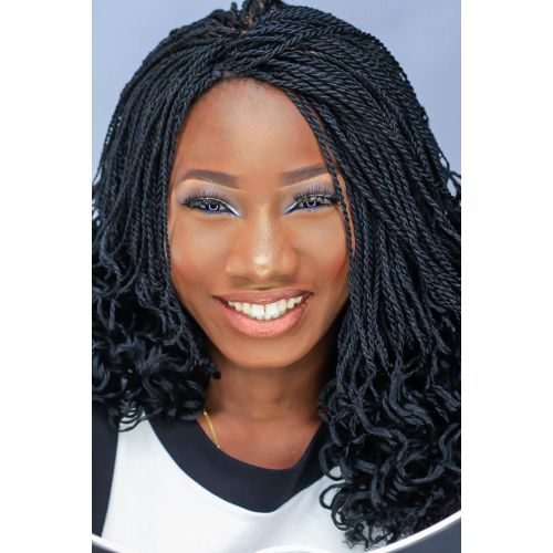  Wow Braids Wavy Eni Twist Wig - Color 1-18 inches