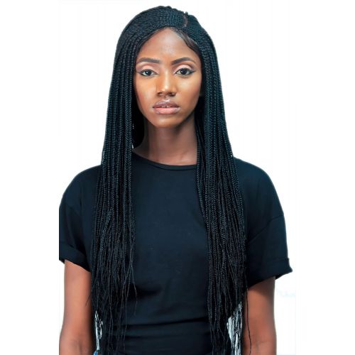  Wow Braids Cornrow Tiwa Side Part Braid Braid Wig- Color 1-22 inches