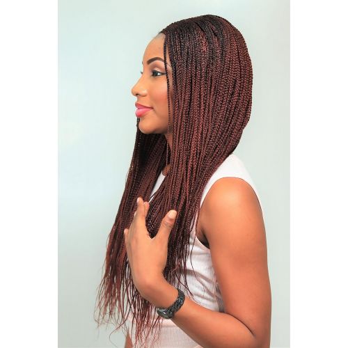  Wow Braids Cornrow Lemonade Center Part Braid Wig - Color 35-22 inches