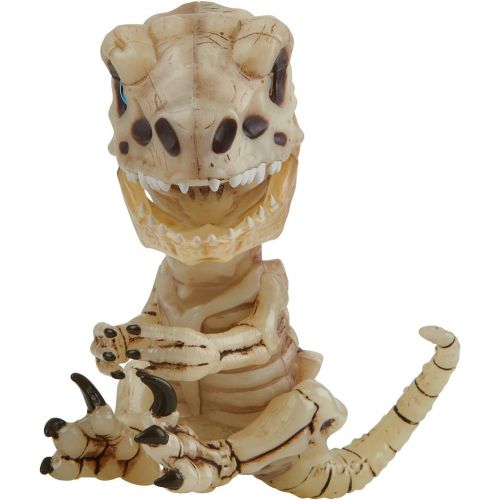  WowWee Untamed Skeleton Raptor by Fingerlings  Gloom (Sand)  Interactive Collectible Dinosaur