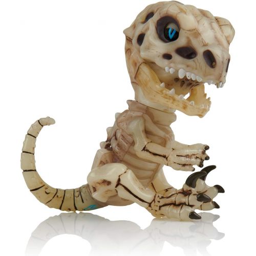  WowWee Untamed Skeleton Raptor by Fingerlings  Gloom (Sand)  Interactive Collectible Dinosaur