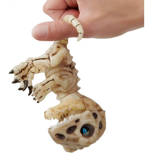  WowWee Untamed Skeleton Raptor by Fingerlings  Gloom (Sand)  Interactive Collectible Dinosaur