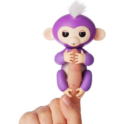  [아마존베스트]Fingerlings - Interactive Baby Monkey - Mia (Purple with White Hair) By WowWee