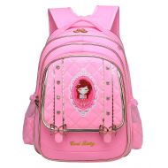 Girls Backpack, Wraifa Cute Bow School Bag Bookbag for Primary Kids Grade 1-6