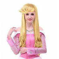 Wraith of East Princess Aurora Wig Adult Women Sleeping Beauty Cosplay Wigs Yellow