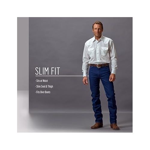  Wrangler Mens Cowboy Cut Stretch Slim Fit Jeans