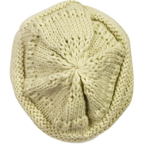  [아마존핫딜][아마존 핫딜] Wrapables Winter Warm Knitted Infinity Scarf and Beanie Hat Set, Beige at Amazon Women’s Clothing store