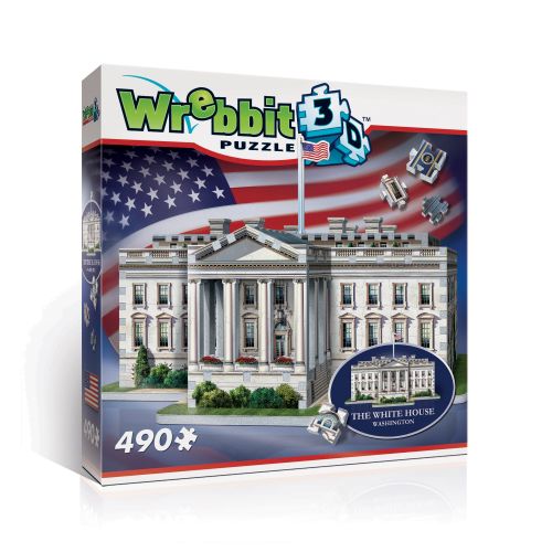  Wrebbit - The White House 490 Piece 3D Puzzle