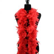 Ws&Wt 40g 5pcs Turkey Chandelle Feather Boa for Adult Women Costume Accessory,Dress up Party Favors